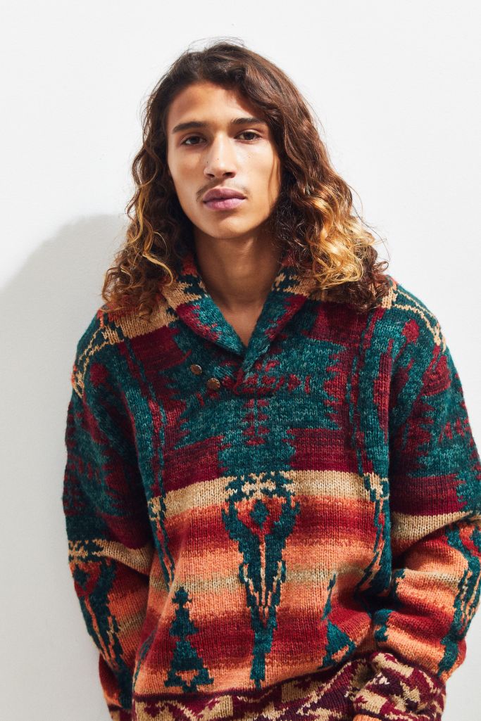 mens ralph lauren shawl collar sweater