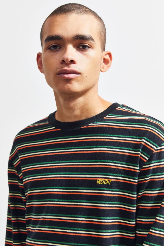 Insight Striped Crew-Neck Long Sleeve Tee | Urban Outfitters