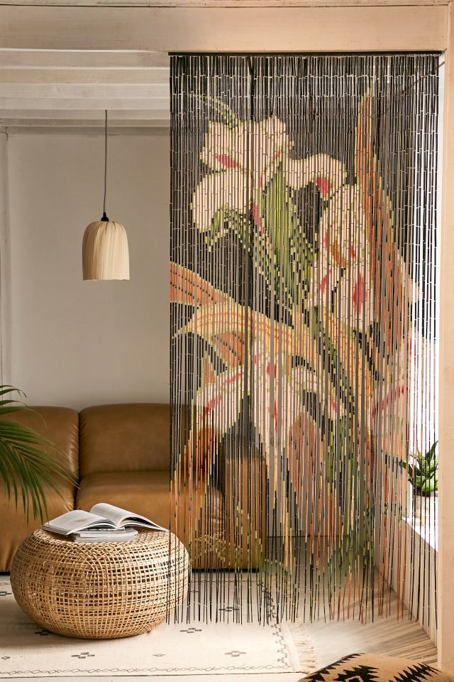 Iris Bamboo Beaded Curtain Urban Outfitters