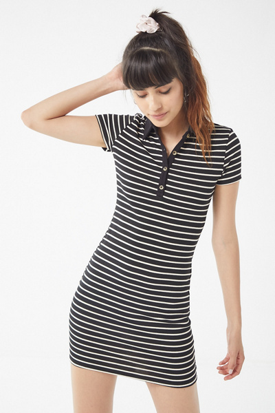 button down polo dress