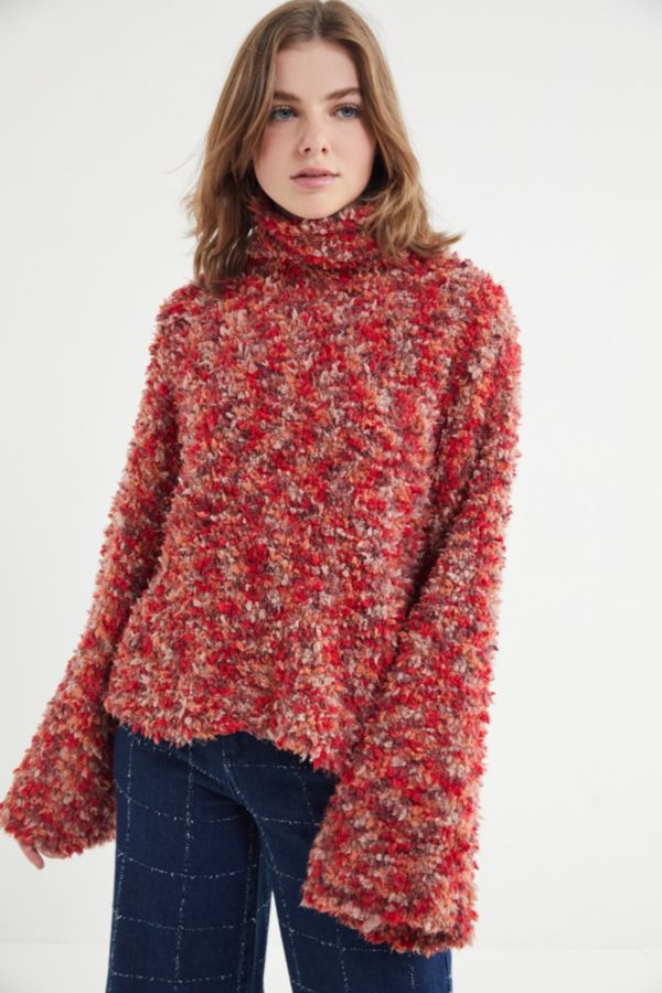 UO Fuzzy Turtleneck Sweater | Urban Outfitters