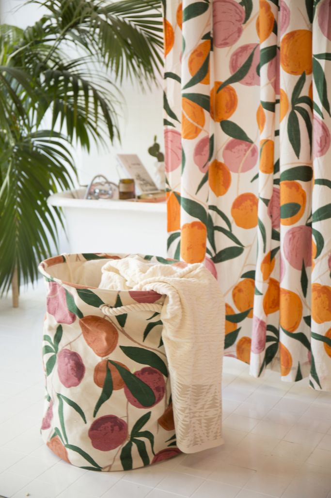 Peaches Printed Canvas Laundry Bag Urban Outfitters