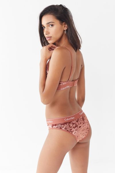 red velvet calvin klein underwear set