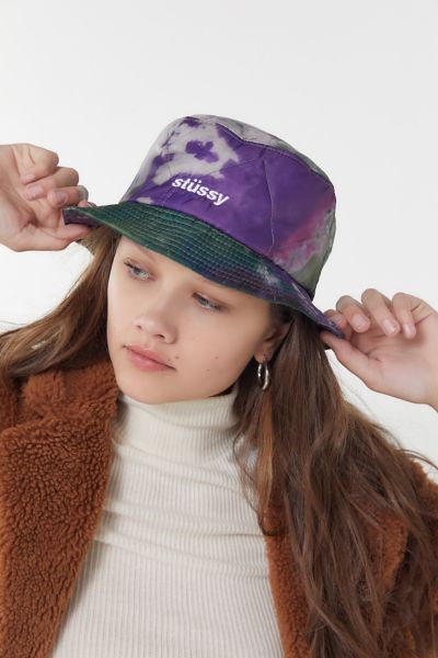 stussy tie dye bucket hat