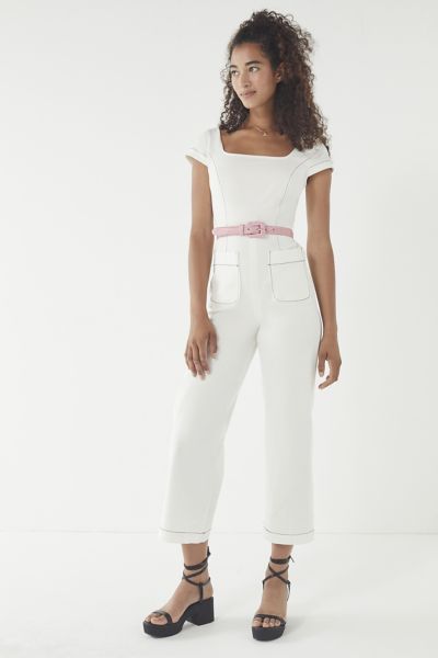 urban outfitters white jumpsuit