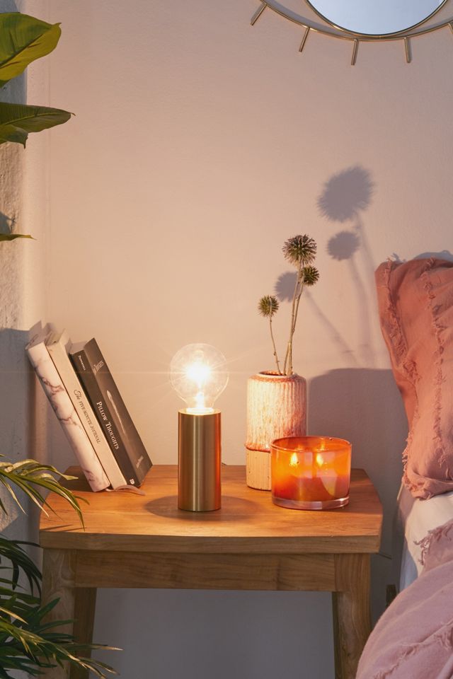 Charmaine Cylinder Metal Table Lamp | Urban Outfitters