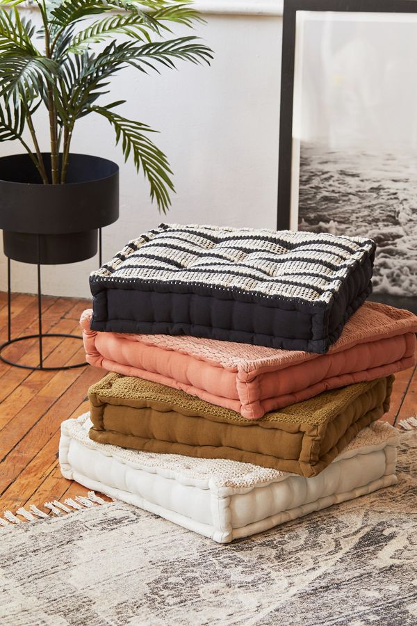 Slide View: 1: Knit Floor Pillow