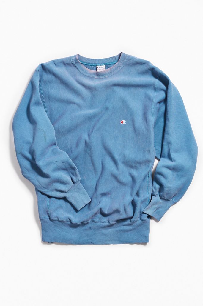 Vintage Champion Sky Blue Crew Neck Sweatshirt | Urban Outfitters