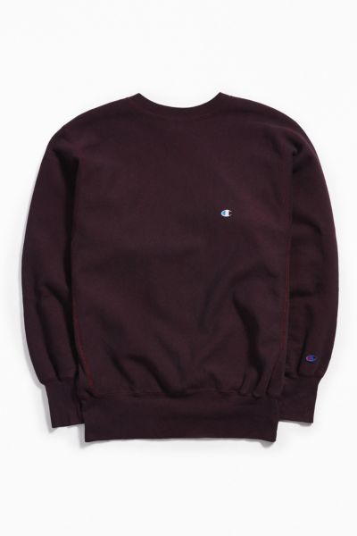 Vintage Champion Burgundy Crew Neck Sweatshirt | Urban Outfitters