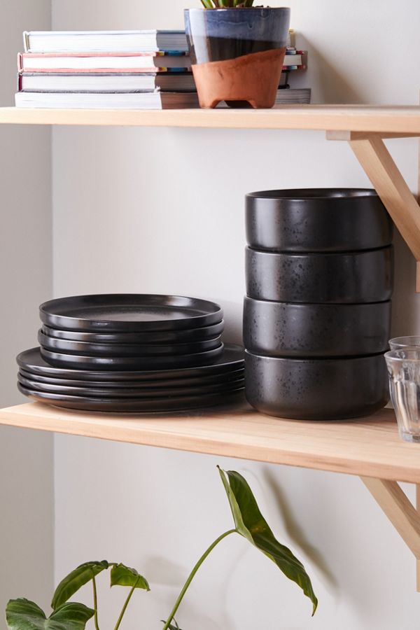 Slide View: 1: Stone Lava Speckled 12-Piece Dining Set