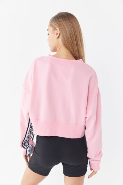 adidas side tape cropped sweatshirt