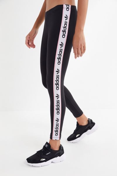 adidas trefoil taped leggings