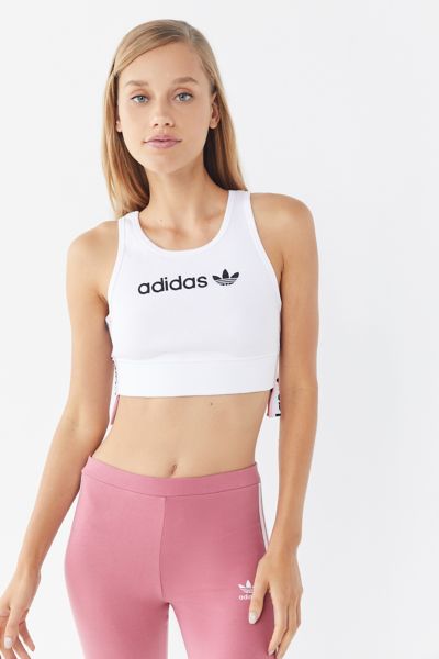 cropped ribbed bra top adidas