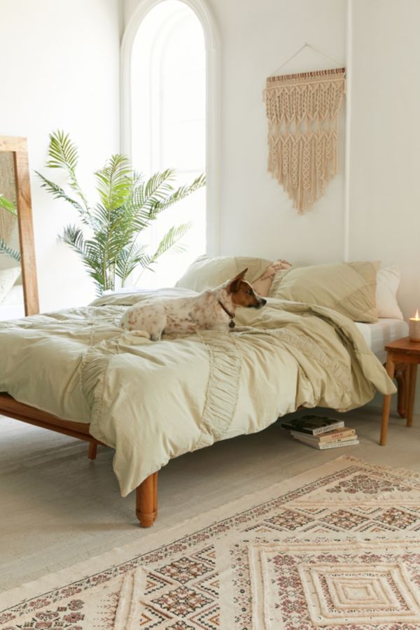 Serena Shirred Duvet Cover Urban Outfitters
