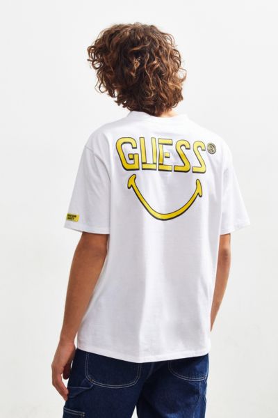 guess x chinatown market x smiley big question logo tee