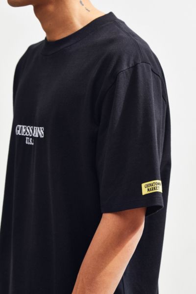 guess x chinatown market x smiley big question logo tee