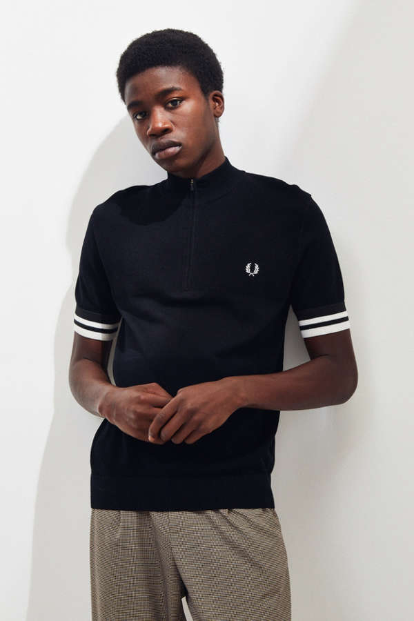 Fred Perry Quarter-Zip Knit Shirt | Urban Outfitters