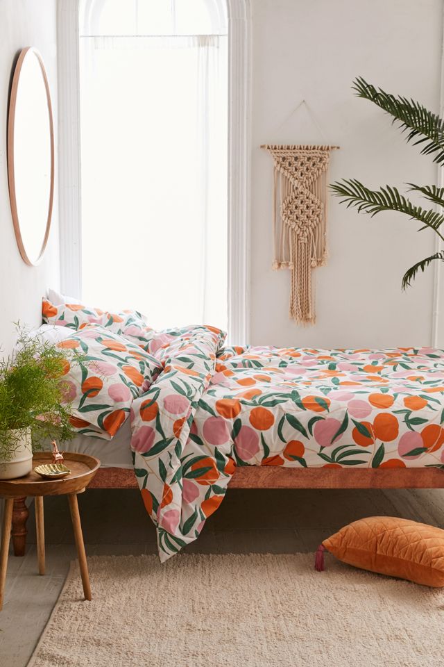 Peaches Duvet Set Urban Outfitters, Urban Outfitters Queen Bedding