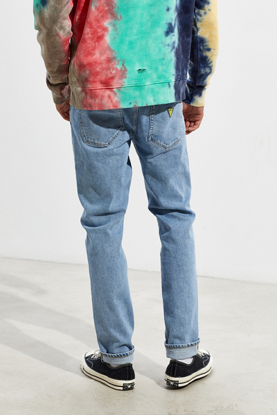 guess x chinatown market x smiley uo exclusive denim trucker jacket