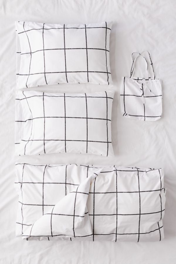 Distressed Check Duvet Set Urban Outfitters Canada