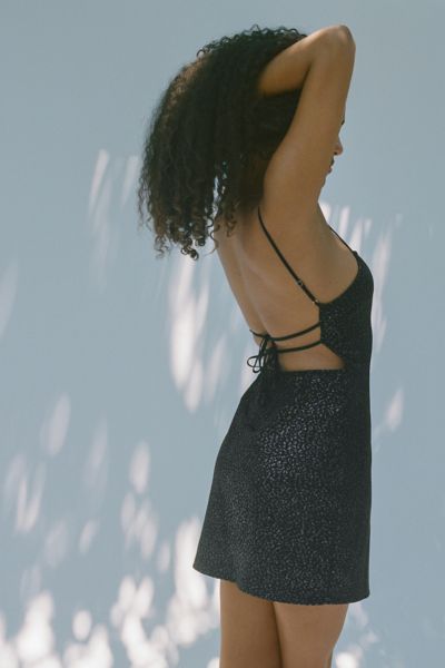 urban outfitters black mini dress