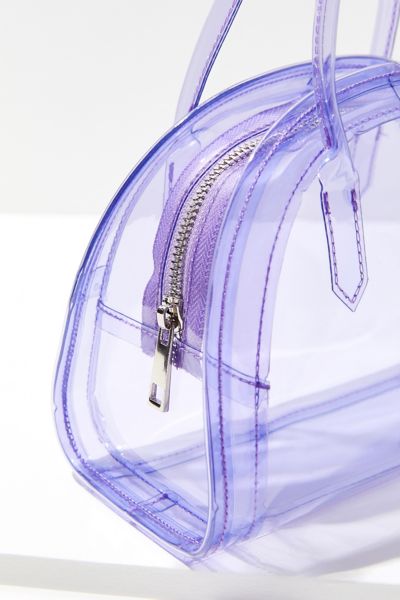 clear purple bag