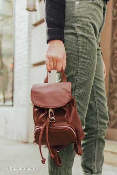 urban outfitters leather backpack
