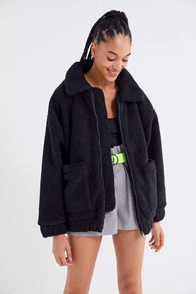 uo super soft teddy hoodie