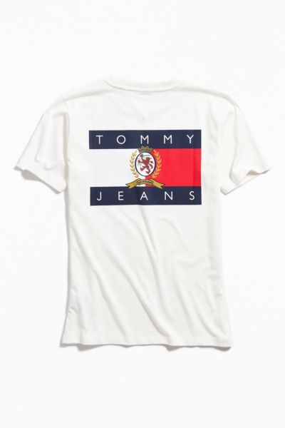 tommy crest flag t shirt