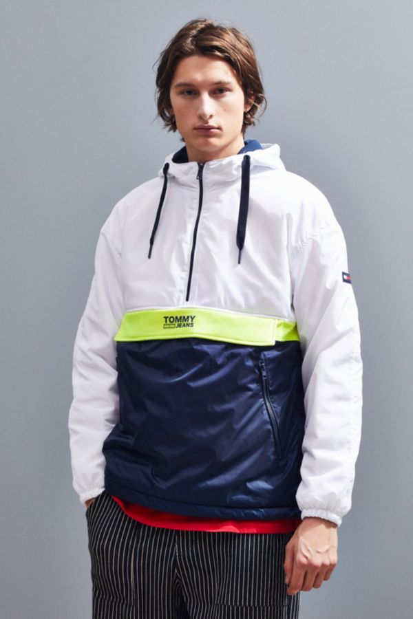Tommy Jeans Colorblock Half-Zip Windbreaker Jacket | Urban Outfitters