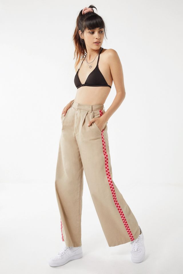 checkered cargo jogger pant