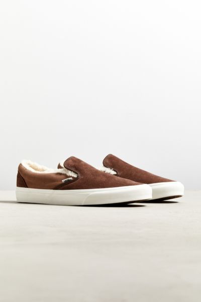 vans slip on sherpa