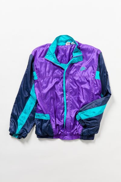 teal and purple nike jacket