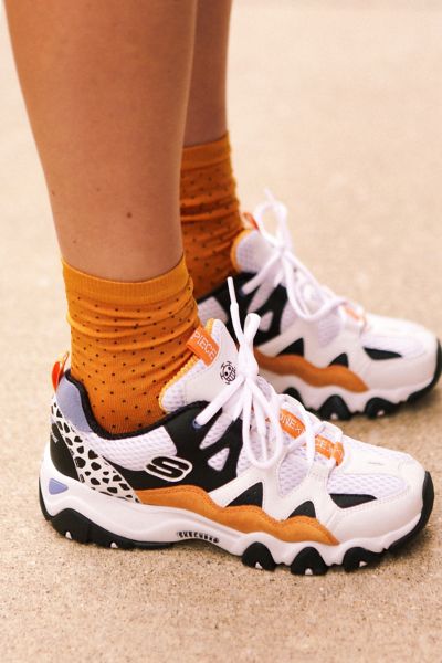 skechers d'lites 3 orange