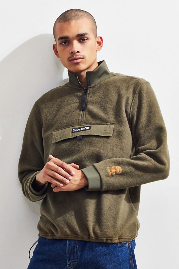 Timberland Polar Fleece QuarterZip Pullover Sweatshirt Urban Outfitters