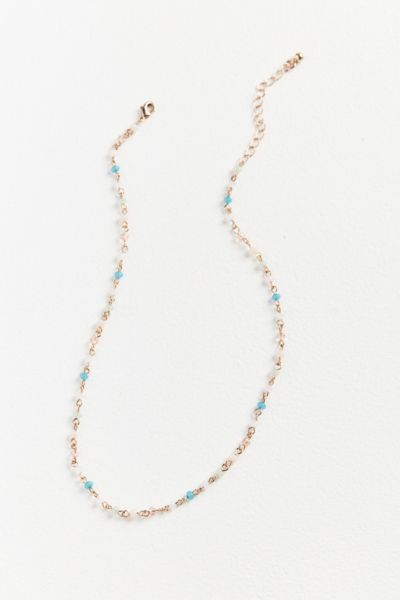 Avery Natural Beaded Necklace | Urban Outfitters