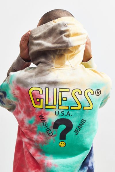 guess tie dye sweatshirt