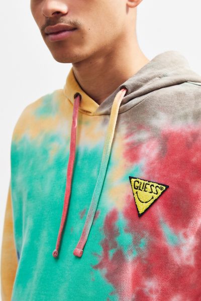 guess x chinatown market x smiley hoodie sweatshirt