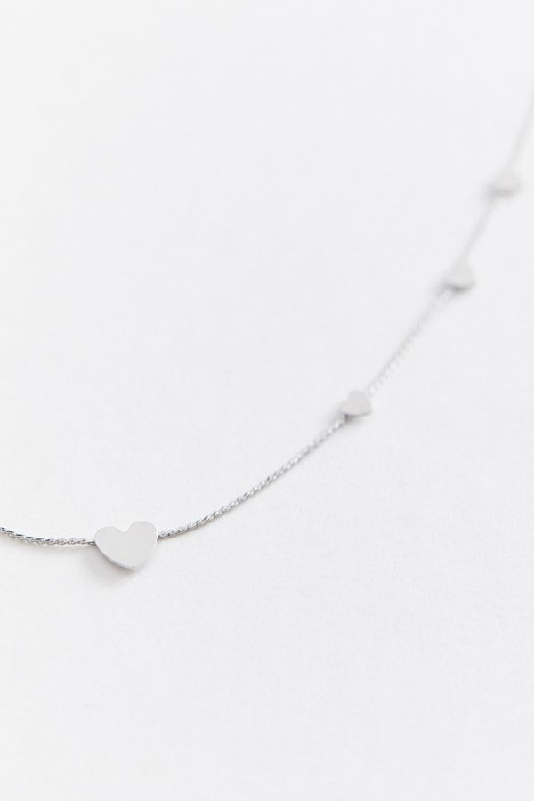 Mini Heart Charm Necklace Urban Outfitters