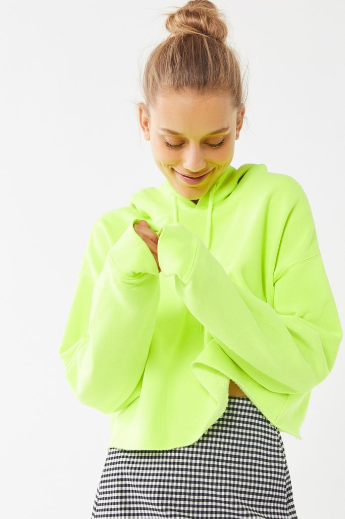 Out From Under Cropped Hoodie Sweatshirt Urban Outfitters