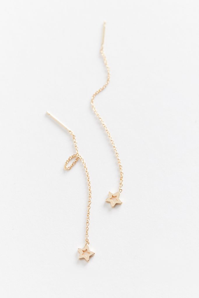 Delicate Star Threader Earring Urban Outfitters Canada