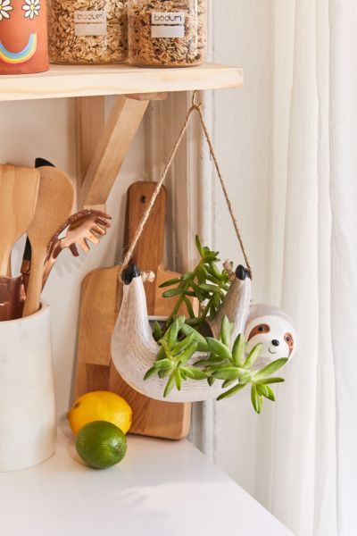 Sloth 4.25" Hanging Planter | Urban Outfitters