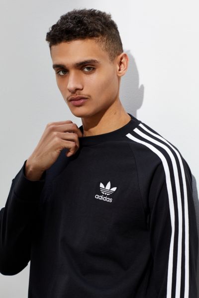 adidas three stripes long sleeve tee