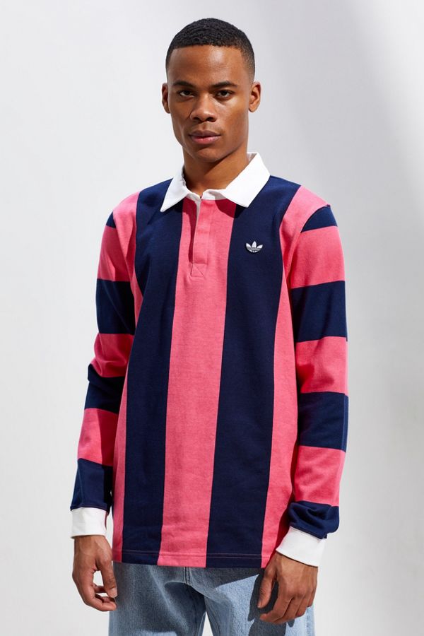 adidas Vertical Stripe Rugby Shirt Urban Outfitters