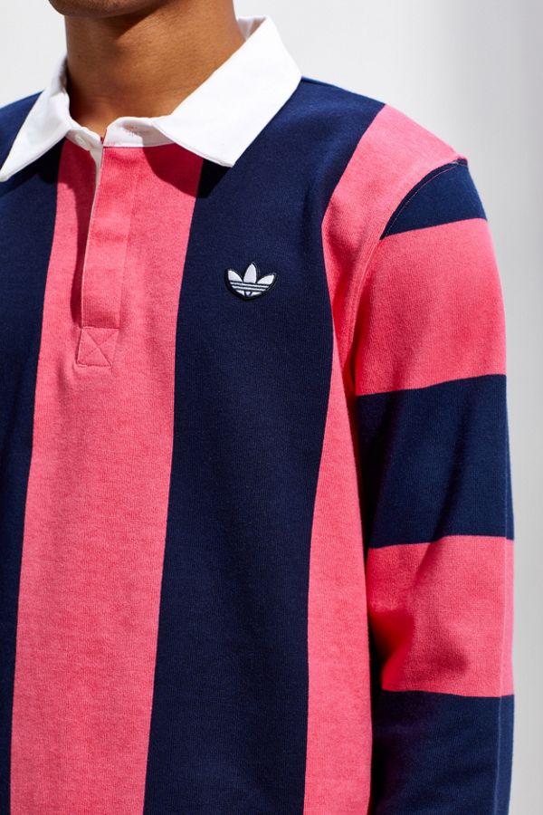 adidas Vertical Stripe Rugby Shirt Urban Outfitters