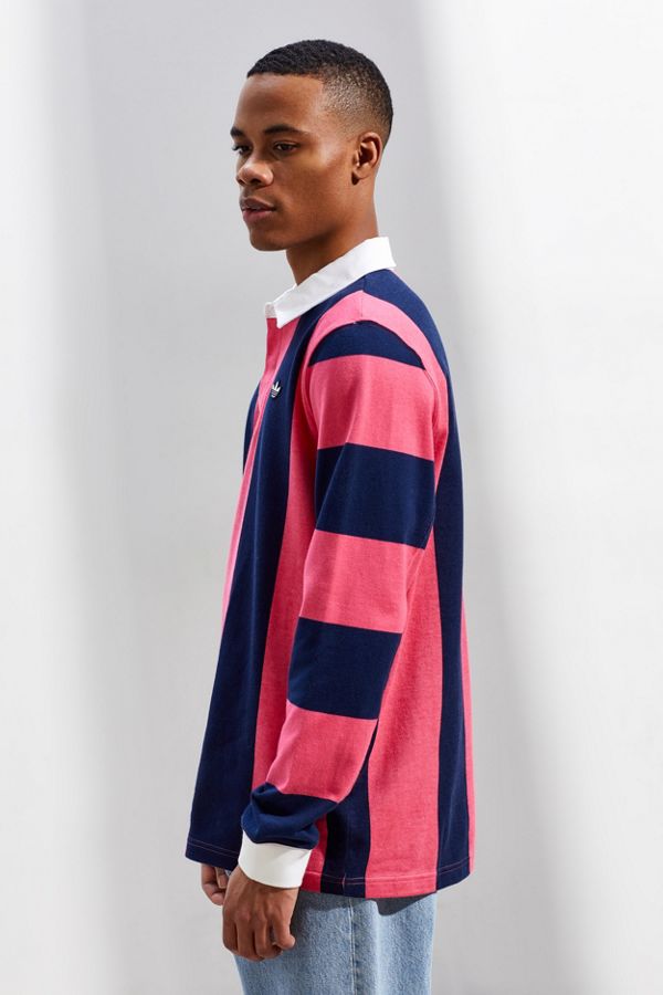 adidas Vertical Stripe Rugby Shirt Urban Outfitters