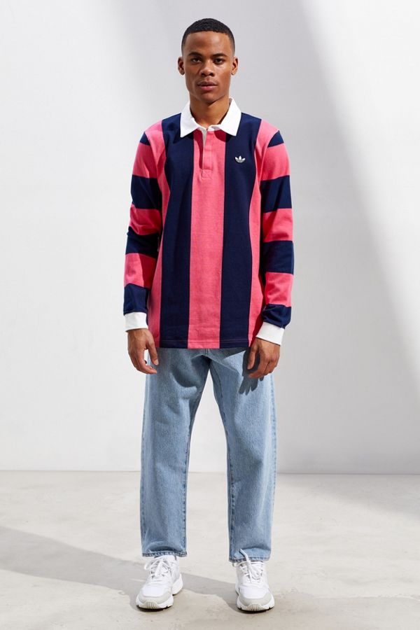 adidas Vertical Stripe Rugby Shirt Urban Outfitters