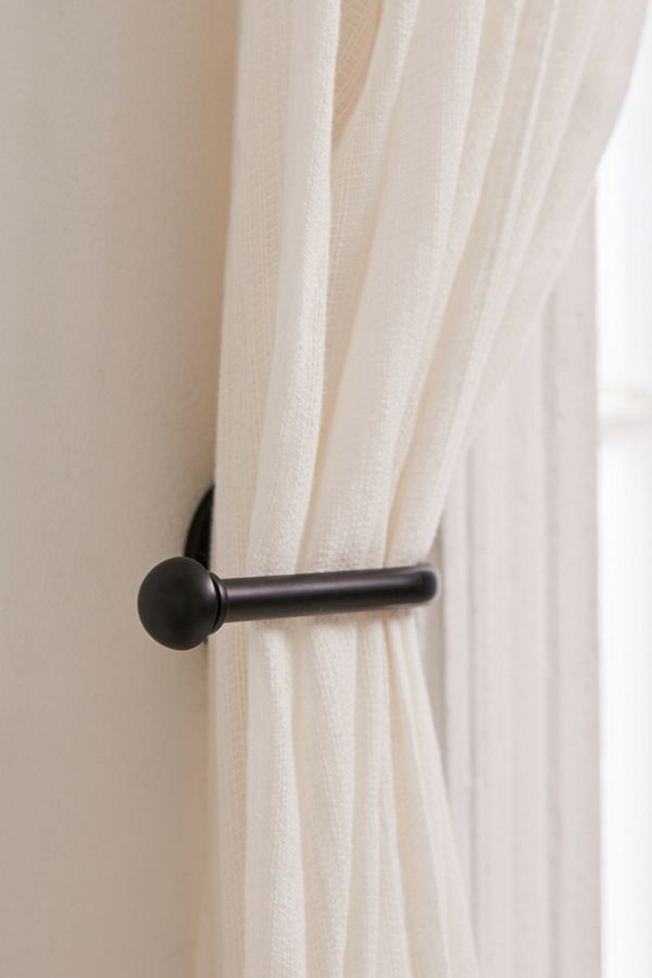 Slide View: 1: Basic Metal Tie-Back - Set Of 2