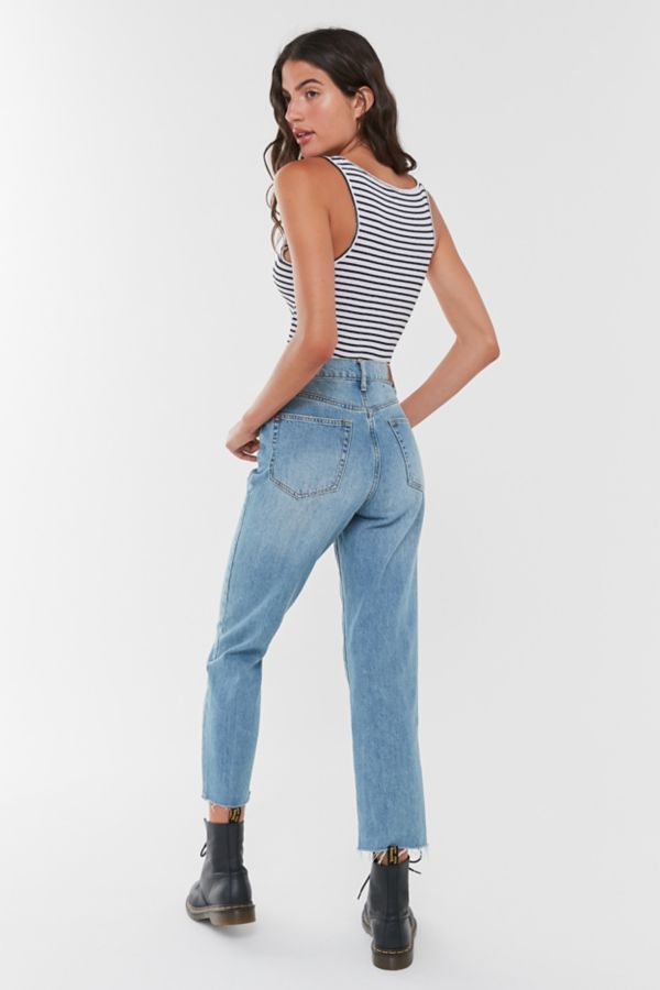 high waisted slim jeans