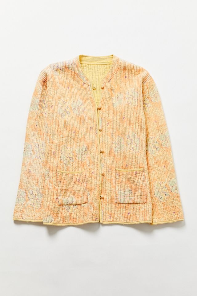 Vintage Floral Quilted Jacket Urban Outfitters Canada